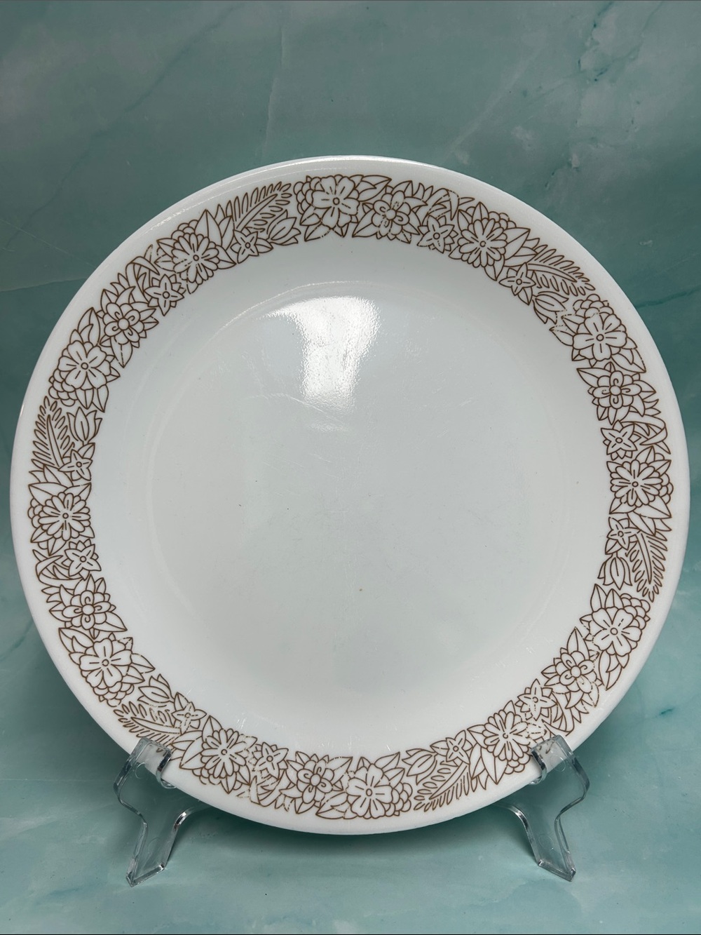 WOODLAND BROWN by Corelle vintage Dinnerware 5 pcs